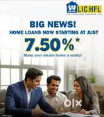We provide home loan at 7.5% fast process