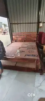 Wooden bed