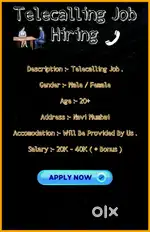 Need Talented English Speaking Candidates For Telecalling Job