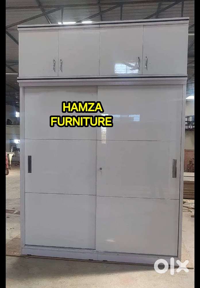 HAMZA FURNITURE NEW DESIGNER PLYWOOD SLIDING WARDROBE AT GOOD QUALITY