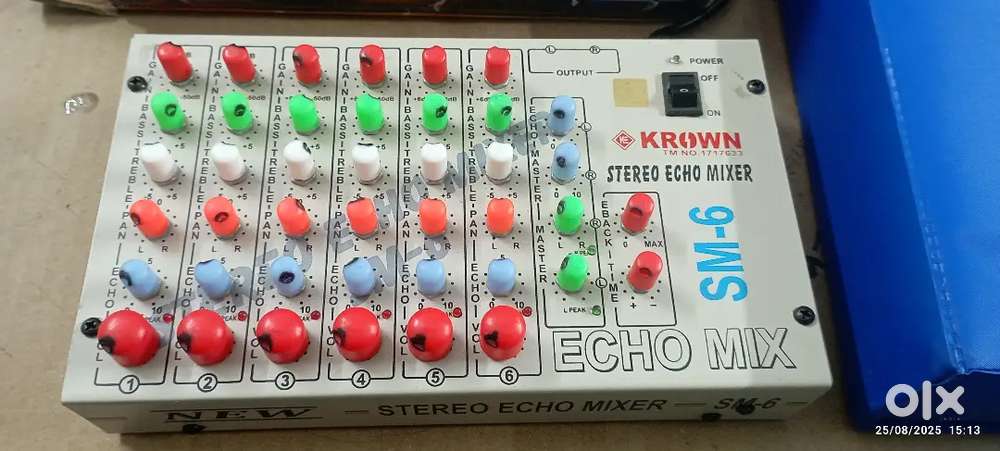Crown stero echo mixer sm-6