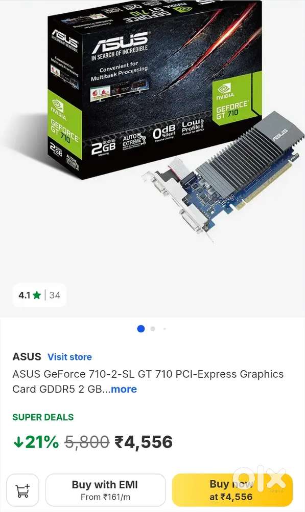 Graphics Card Asus GT710 DDR5 2GB