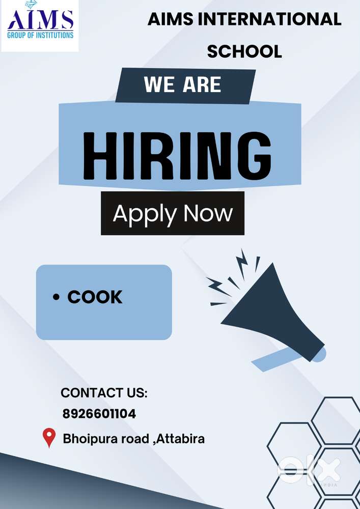 needed acook and helper urgently