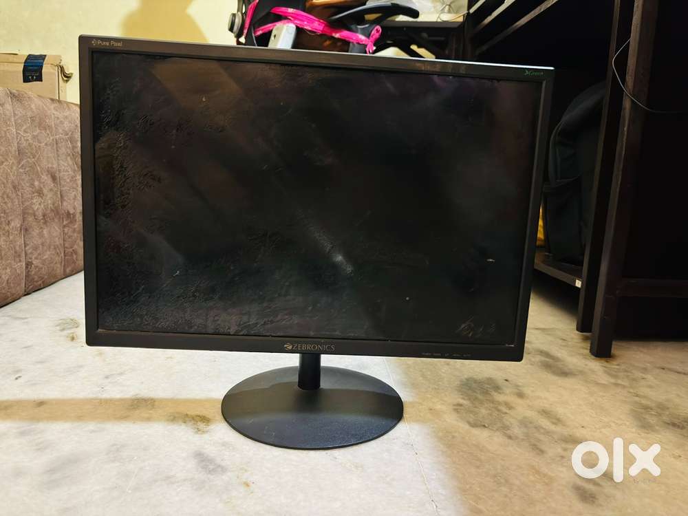 Zebronics 22” Monitor with HDMI & Power Cable – Built-in Speakers