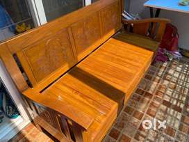 Pure Teak Sofa - Excellent Condition!
