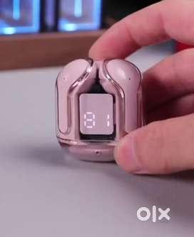 Earbuds transparent with led display