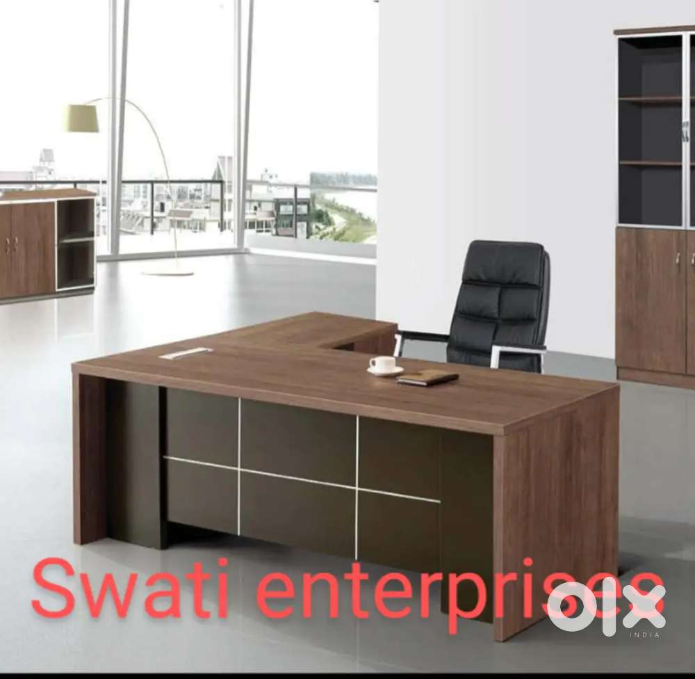 New designer L shape office table boss table office furniture
