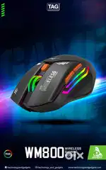New TAG WM800 Wireles RGB Mouse Type C Charging Rs 650 Only...