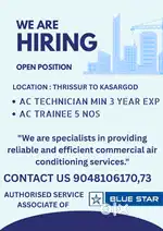 Ac technician and trainees