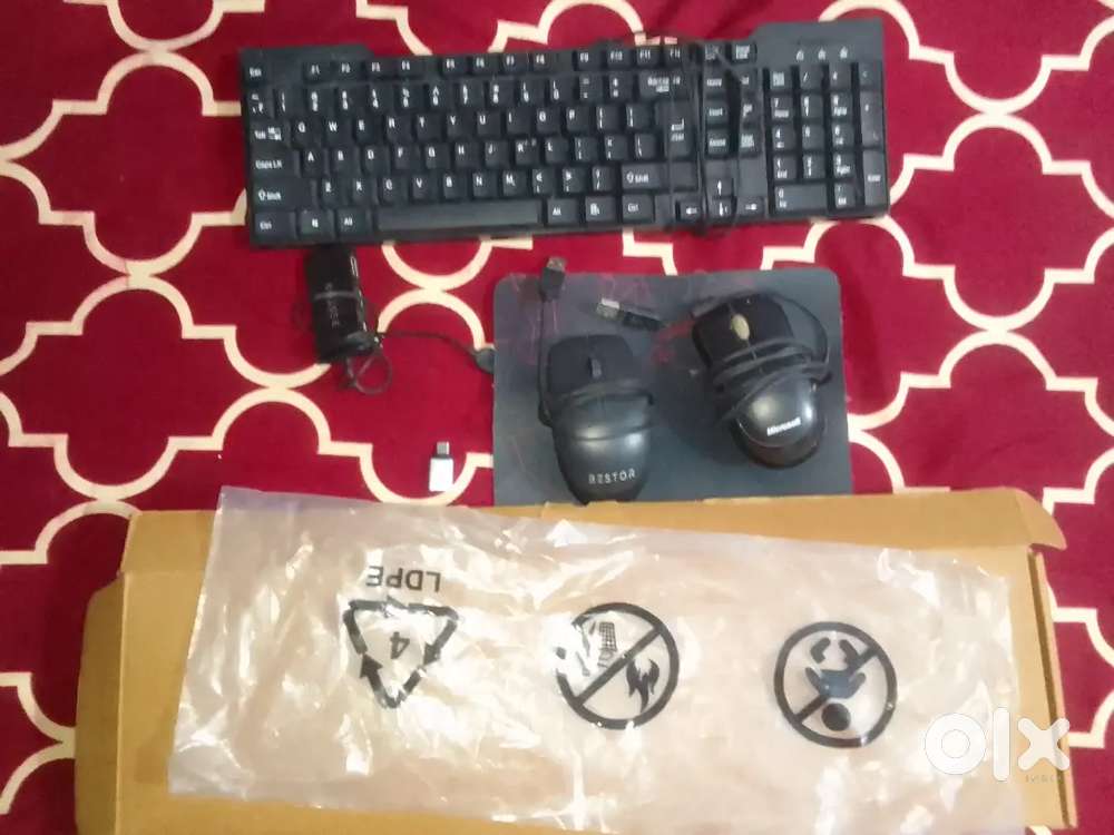 Keyboard Mouse Usb hub OTG and MOUSE PAD