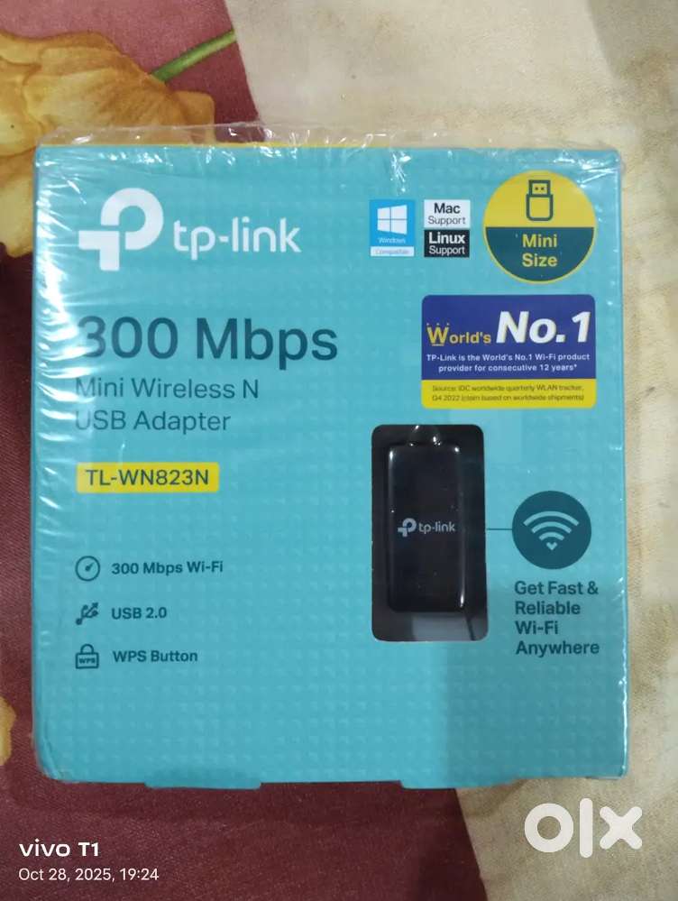 Tp-link Wi-Fi mini wireless adaptor only 7 Days unuse New