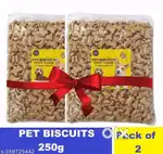 Combo of Pets Oven Baked Brown Biscuits (250g)  Pack of 2