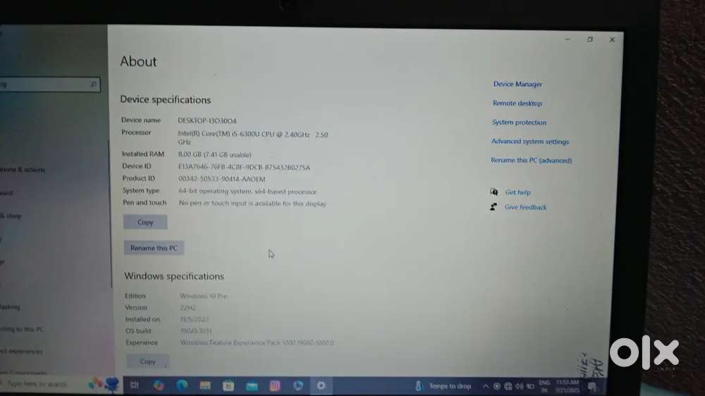 Lenovo mini leptop condition is ok lenovo ThinkPad