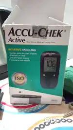Accu check active and blood pressure monitor