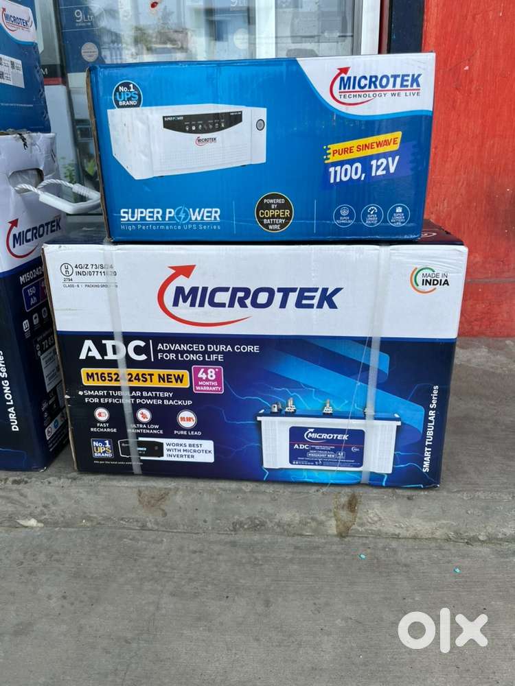 Microtek 100 Ah battery and 1100 VA inverter offer price