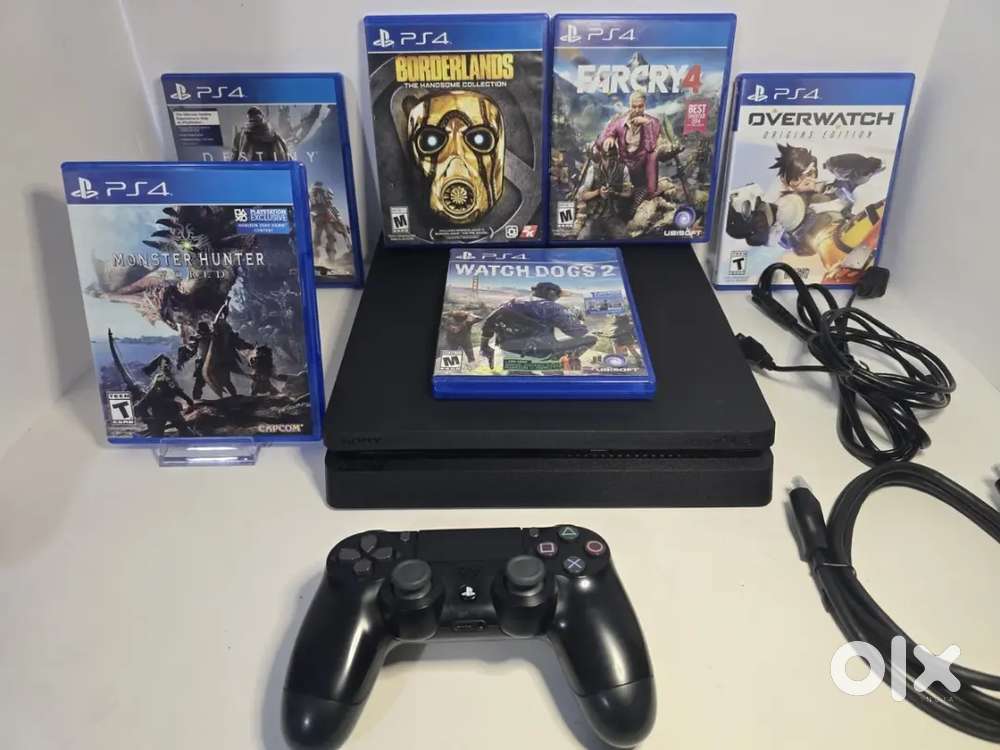 Sony PlayStation 4 Slim PS4 1 TB Bundle Video Game Console 6 Games