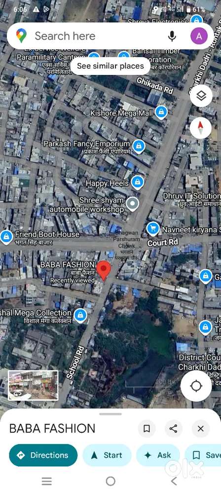 Shop for rent in Charkhi dadri .Rohtak chowk Charkhi dadri onroad