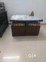 Table with 4 seatings n storage