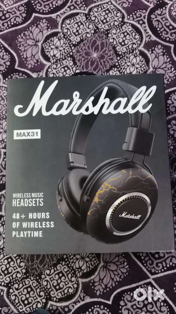 Marshall max 31 (used only for 2 hours. Bought date: 19/November/2025)
