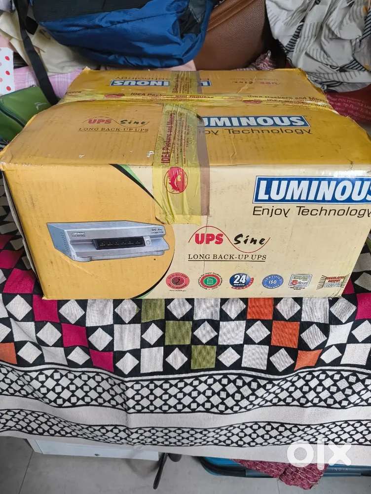 Luminous 600 VA inverter and blue bird stabilizer for sale