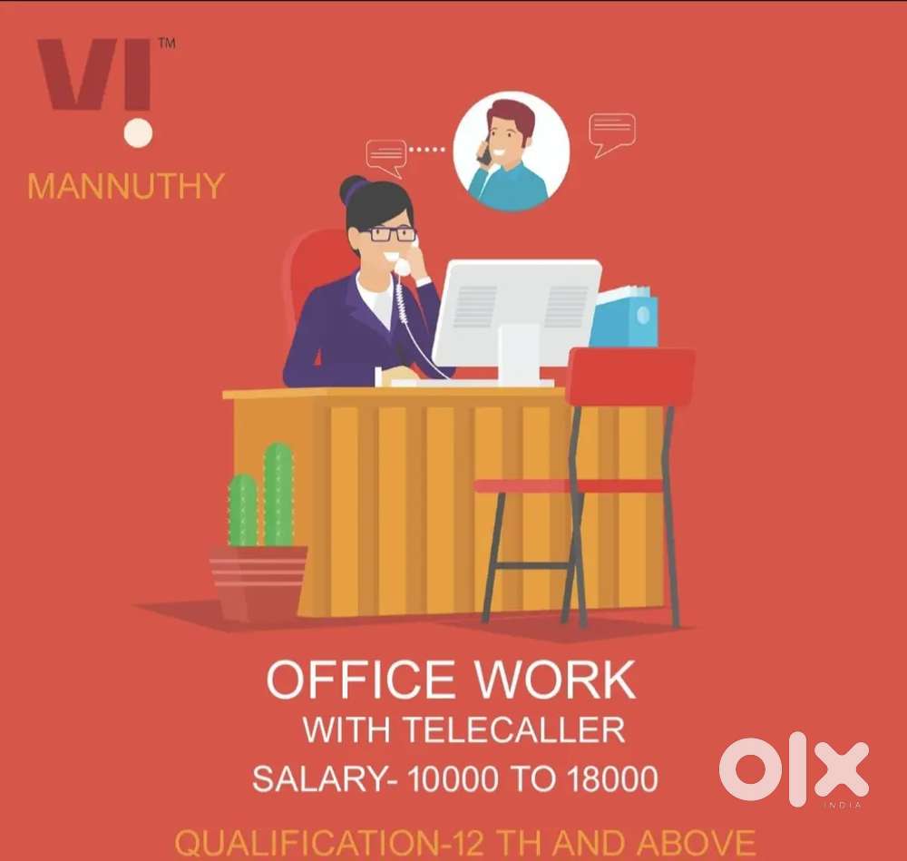Vi hiring Telecalling and office workers for females