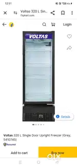 Voltas 320 lit. Commercial fridge , 1 1/5years age