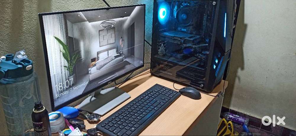 Razen 7 pc with  dell monitor