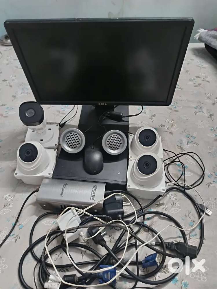 Cctv camaras 4+monitor+