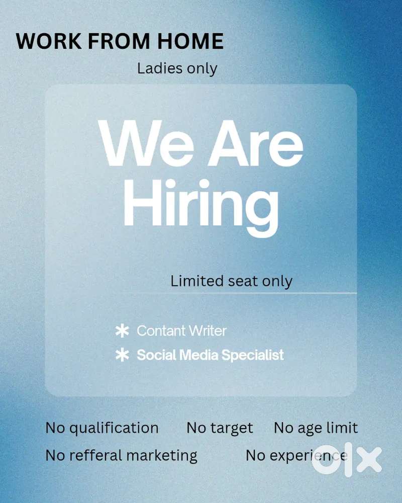 Work from home for ladies