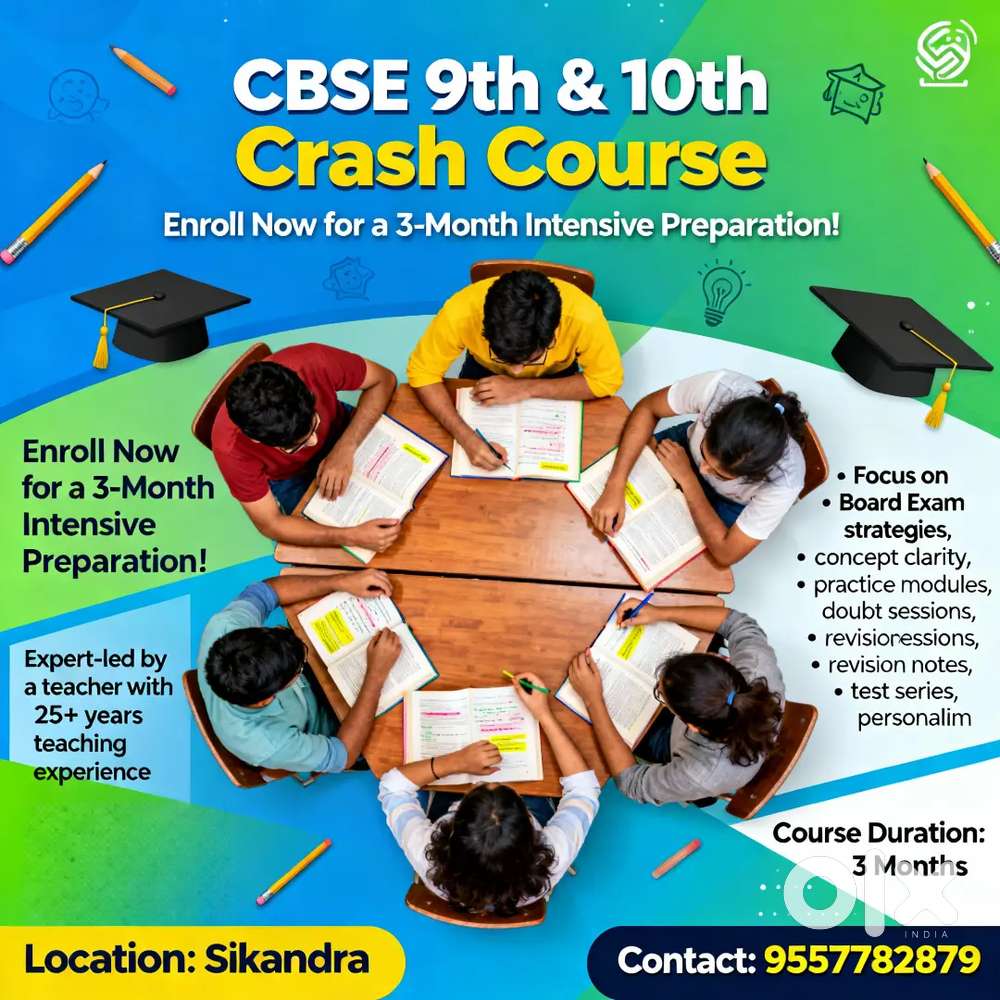 Class 9th and 10th CBSE 3 months crash course