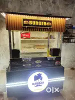 Premium looking food cart and patties counter