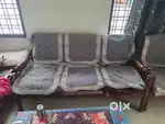 Wooden 3+1+1 Sofa Set for Sale – Old Design