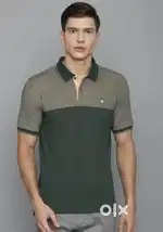 T-shirt With RIB Collar and Cuff - Multi colour