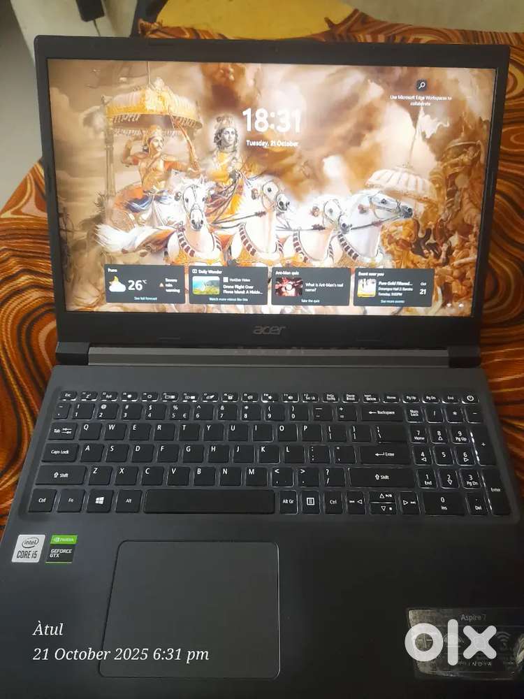 Acer Aspire 7 i5  10th Gen Laptop (512 GB & 8GB, 4 GB Graphics Card)