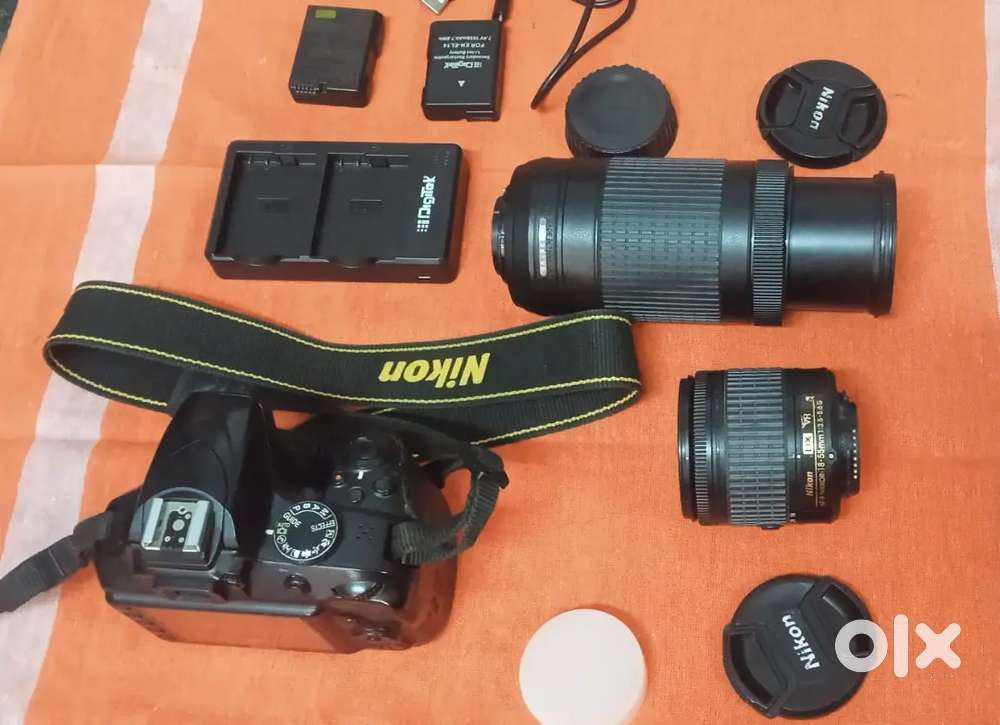 Nikon camera D3400 with lenses