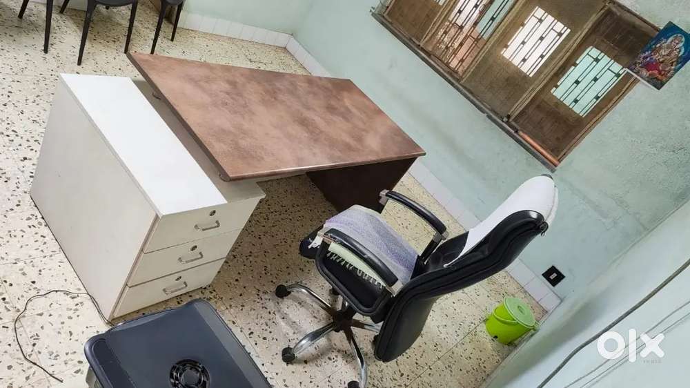 Office table with Main Revolving Chair