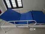 Patient bed head and leg side adjustable
