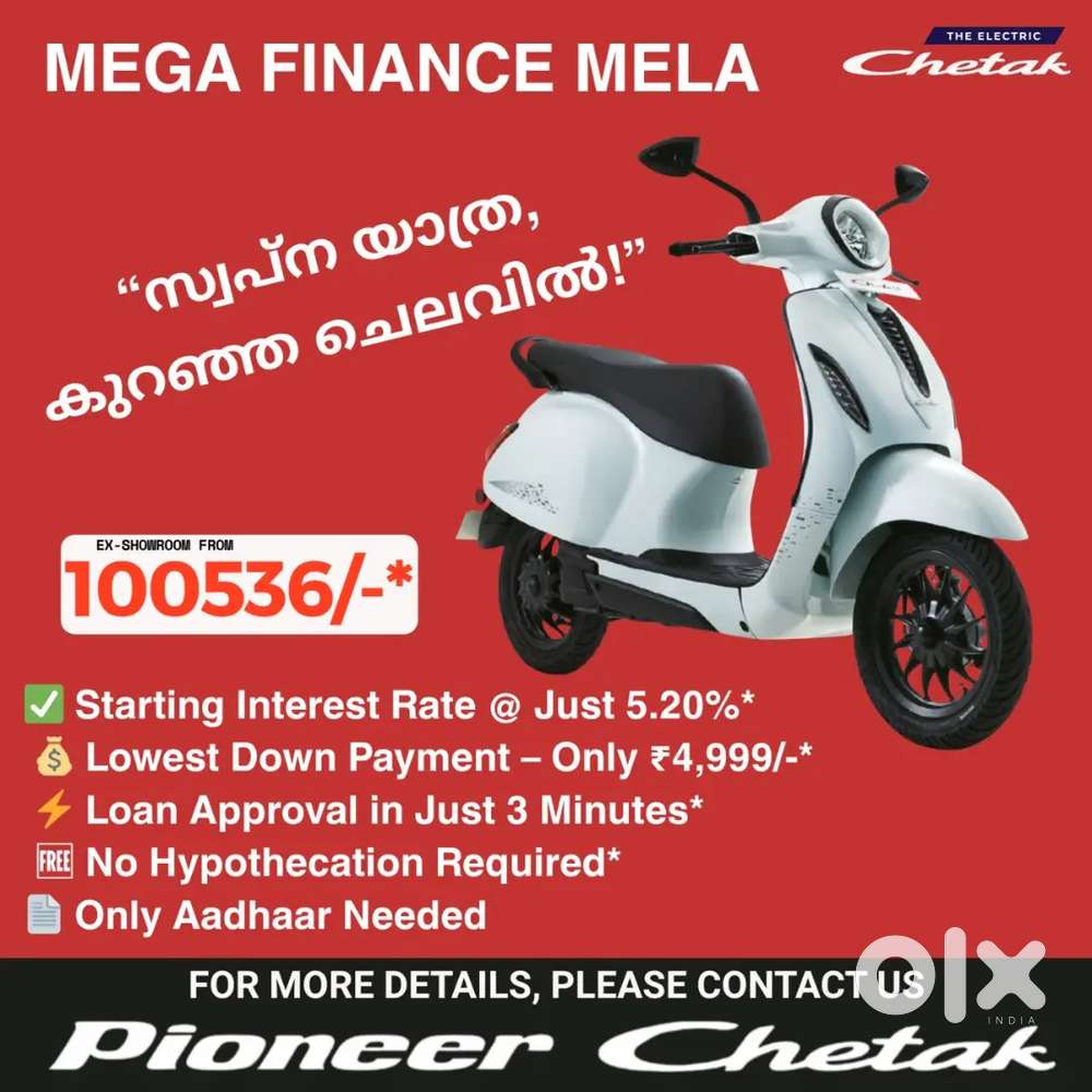 All model chetak Electric scooters available