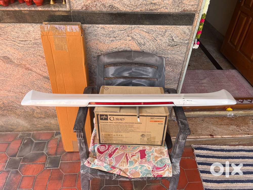 White Honda  Amaze Original Spoiler