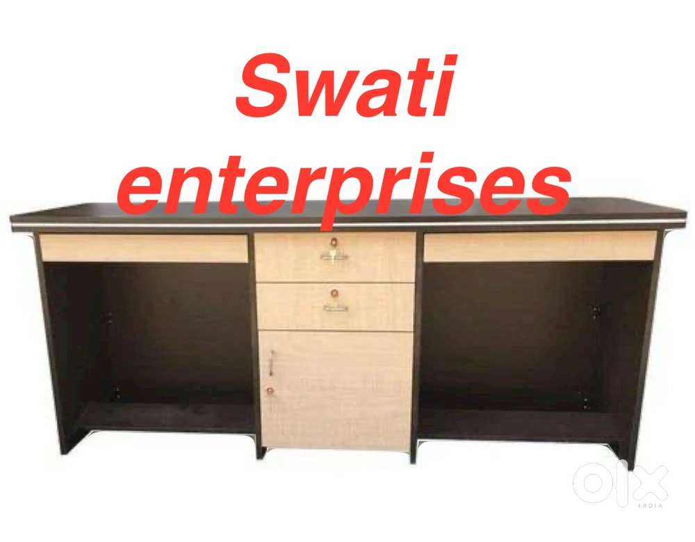 New wooden double seater office table office furniture