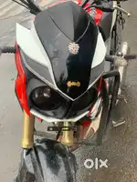 mojo red white sport bike