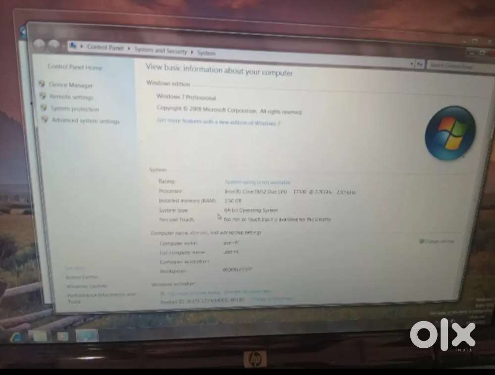 Hp pavilion laptop for sale