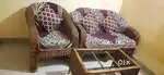 Bamboo Cane Sofa Set With Table ( 2 Seater 1 + 1 Seater 1 + 1 Table),