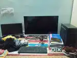 Pc and 32 inch new Zebronics monitor
