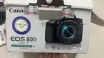 Canon 80D Camera (for sale) include charger, bill & box