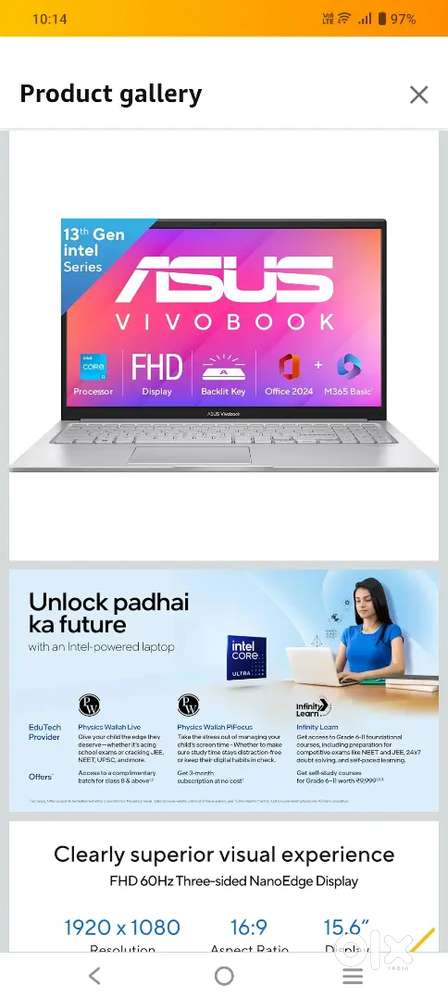 Asus laptop hd