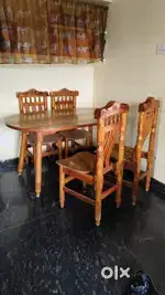 4 Seater Dining table with 4 Chairs wooden