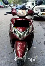 A Fabulous scoter driven by an army personal.