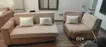 Handmade sofa and table set