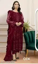 Bollywood Style Pakistani Maroon